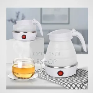 **600ml Silicone Electric Kettle – Foldable for Easy Storage