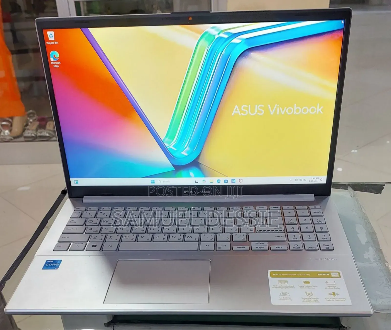 New Laptop Asus VivoBook 15 X505BA 8GB Intel Core I3 SSD 256GB