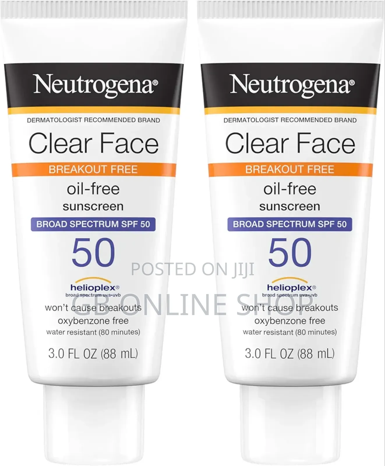 Neutrogena Clear Face Sunscreen SPF 50 for Acne-Prone