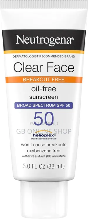 Neutrogena Clear Face Sunscreen SPF 50 for Acne-Prone