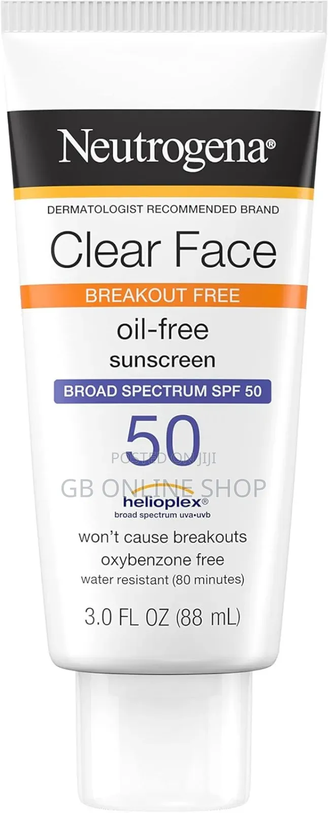 Neutrogena Clear Face Sunscreen SPF 50 for Acne-Prone
