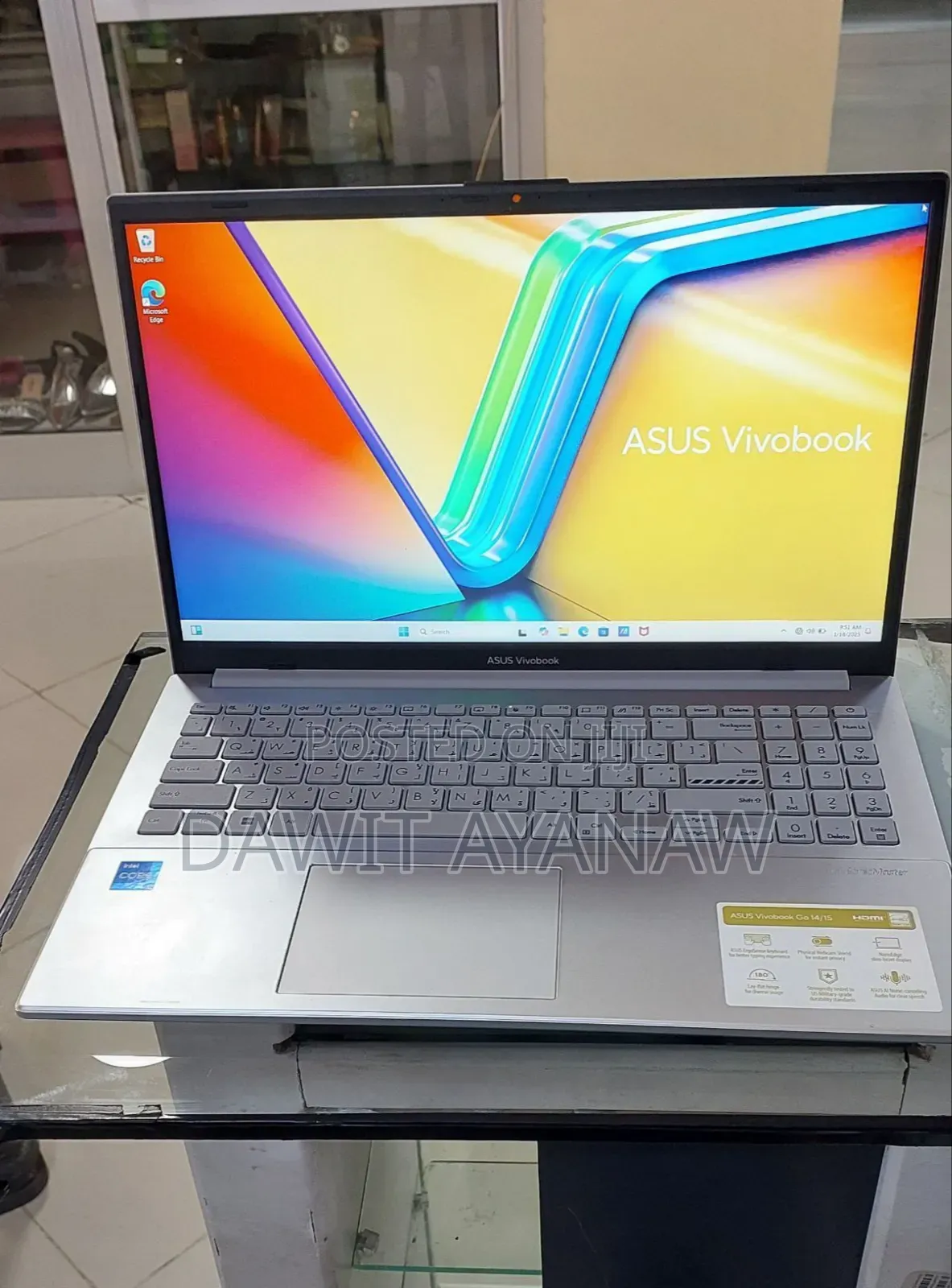 New Laptop Asus VivoBook 15 X510UQ 8GB Intel Core I3 SSD 256GB