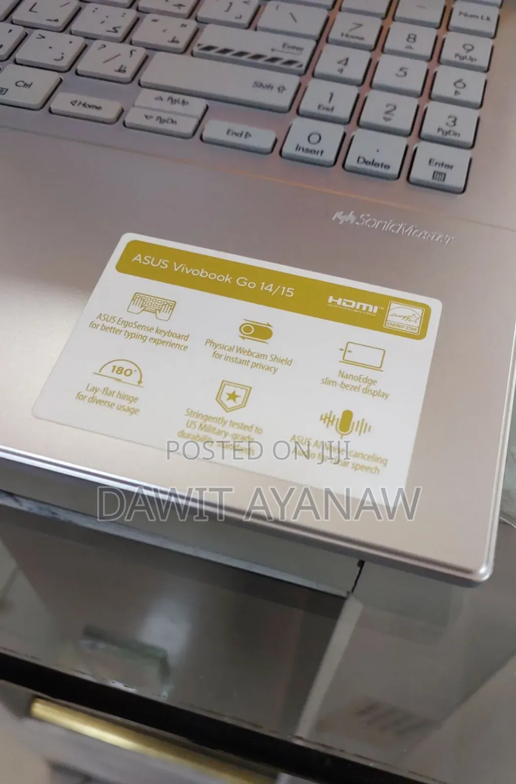 New Laptop Asus VivoBook 15 X510UQ 8GB Intel Core I3 SSD 256GB