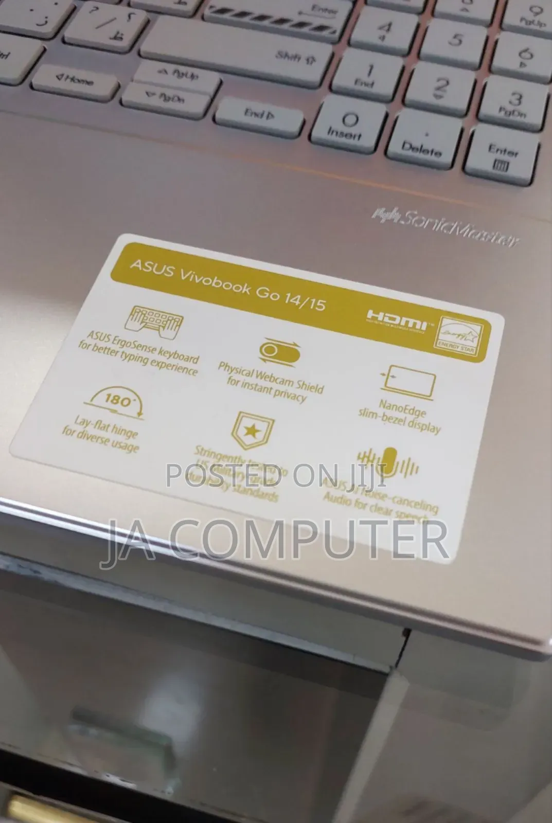 New Laptop Asus VivoBook 15 X505BA 8GB Intel Core I3 SSD 256GB