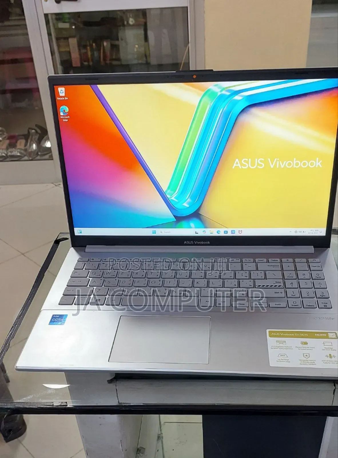 New Laptop Asus VivoBook 15 X505BA 8GB Intel Core I3 SSD 256GB