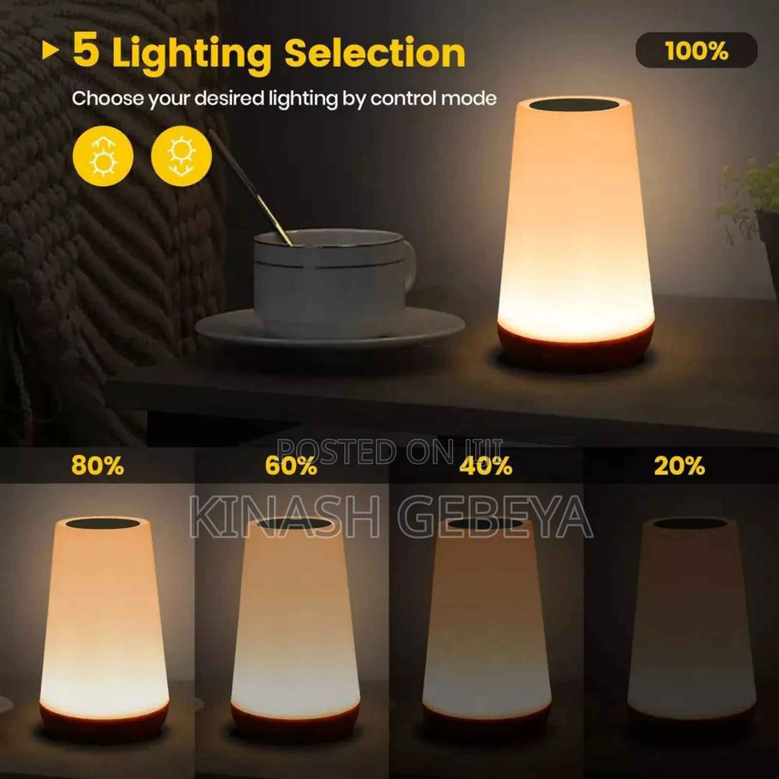 High Quality Remote Control Touch Bed Lamp