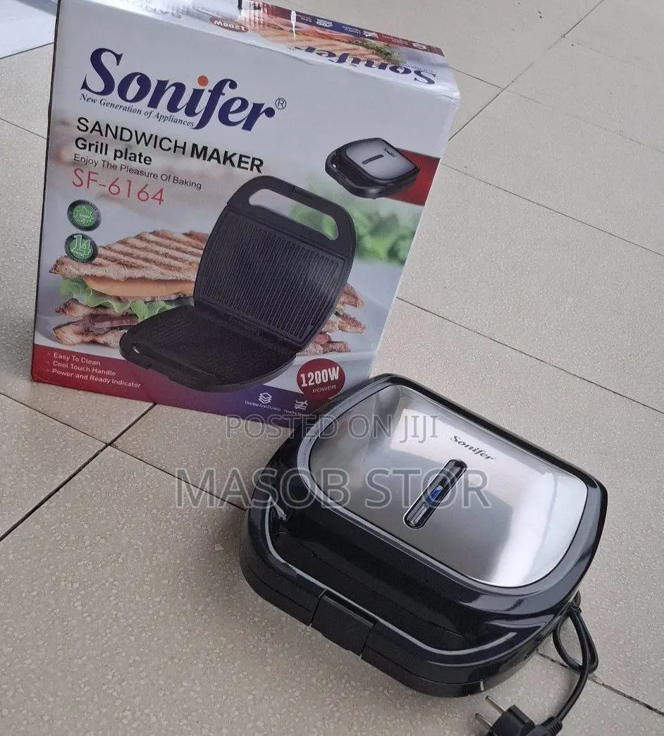 Sonifer Sandwich Maker Grill/ የሳንዱች እና የዳቦ መጥበሻ