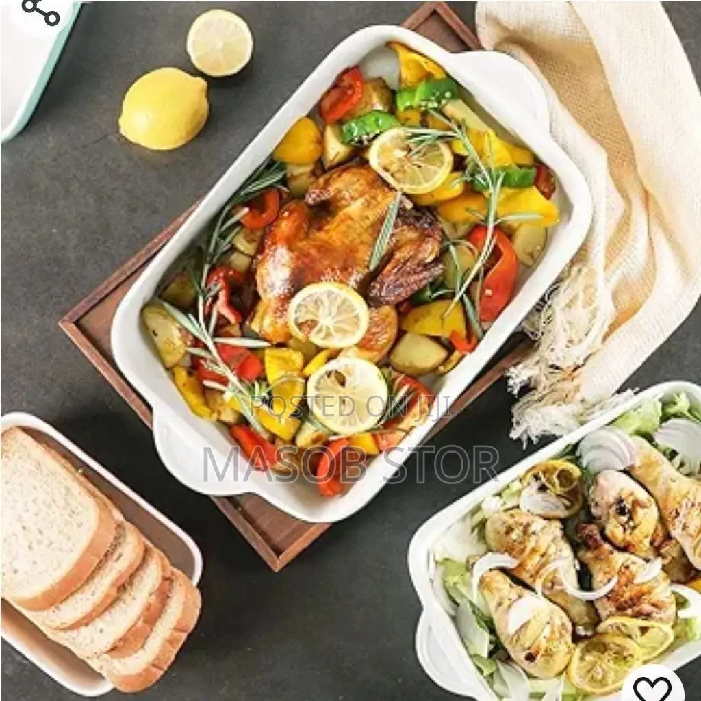 3 PCS Ceramic Bowl / ኦቨን ውስጥ መግባት የሚችሉ