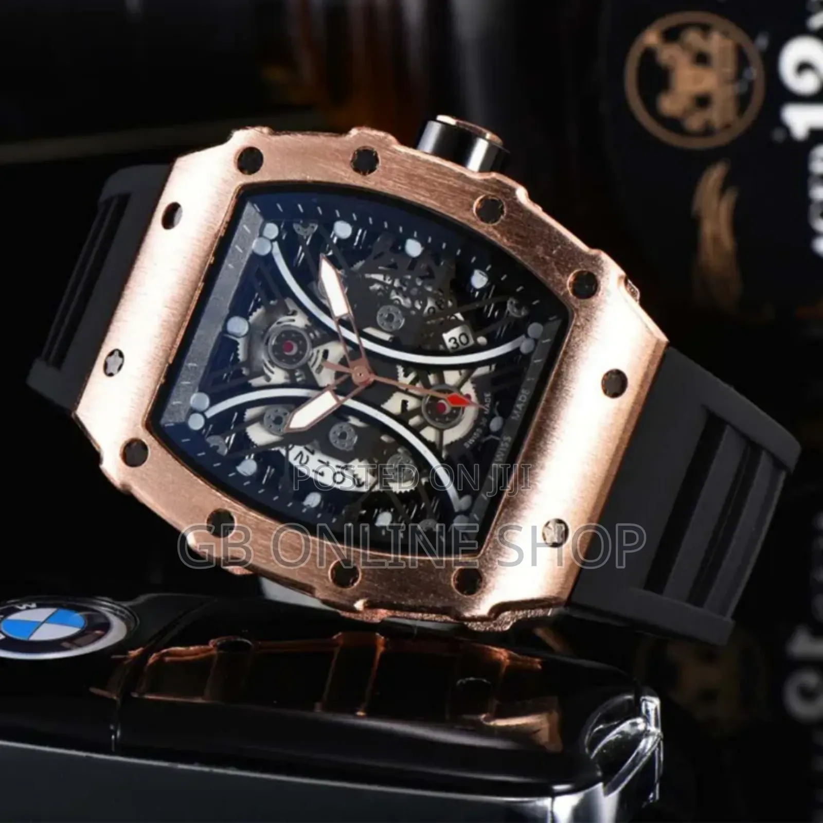 Rose Gold Silicon Watch