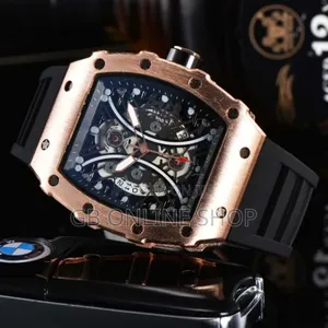 Rose Gold Silicon Watch