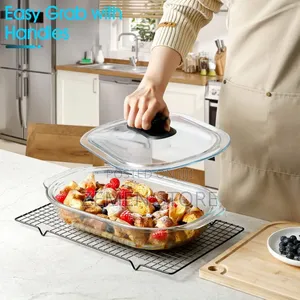 Durable Tempered Glass Bakeware With Lid