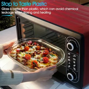 Durable Tempered Glass Bakeware With Lid