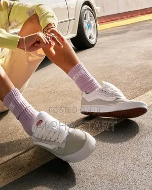 #Vans #KNU Skool "Grey White" #Low Shoes for Men's