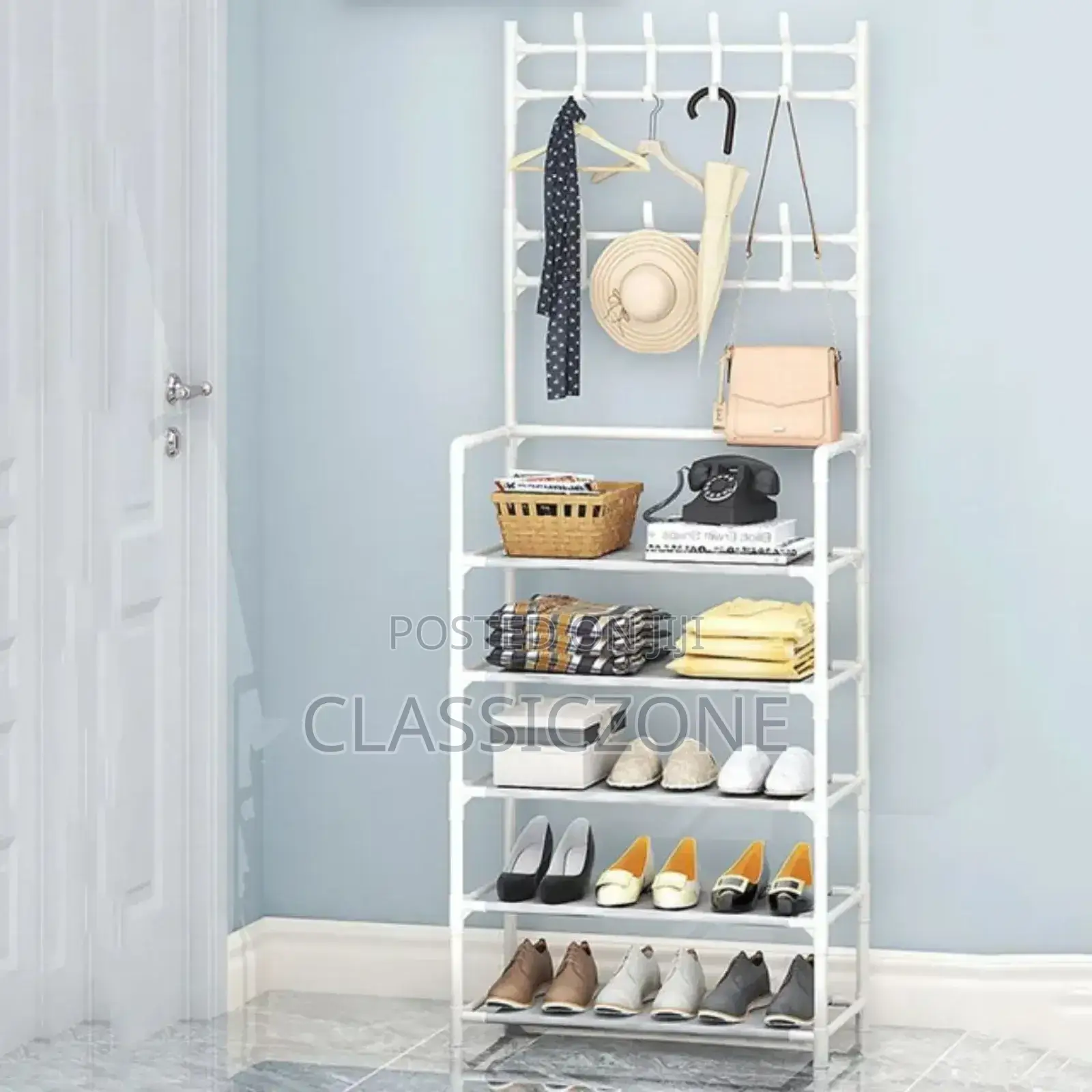 Multifunctional Shoe and Hat Rack