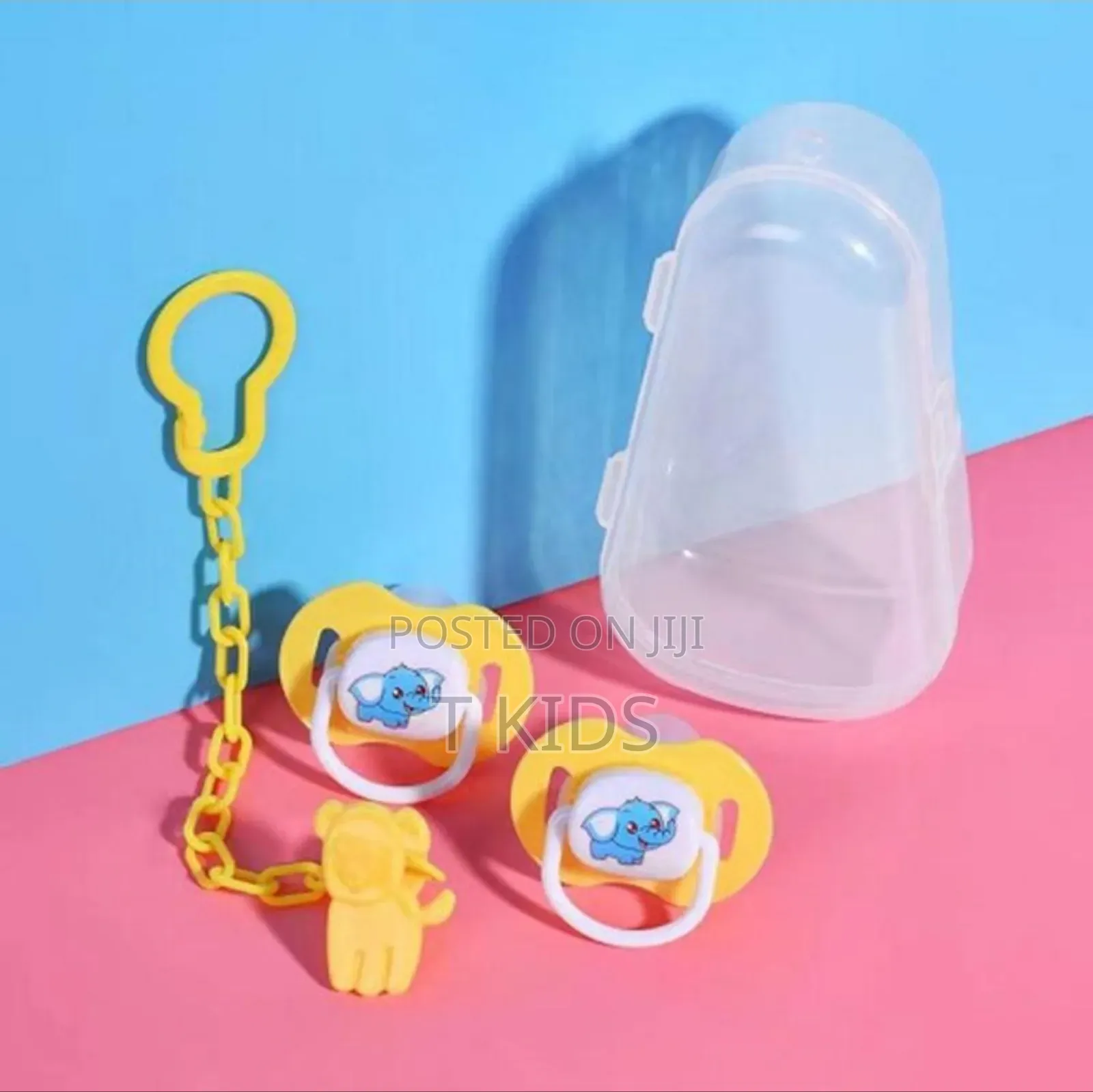 Baby Silicone Pacifier Clip With One Piece Binky Clip Holder