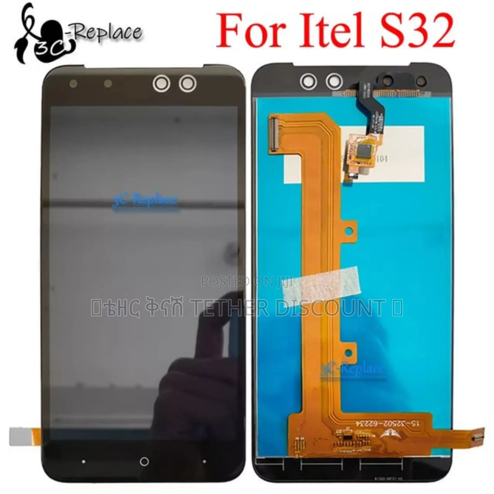 - Itel S32 LCD Display Touch Screen