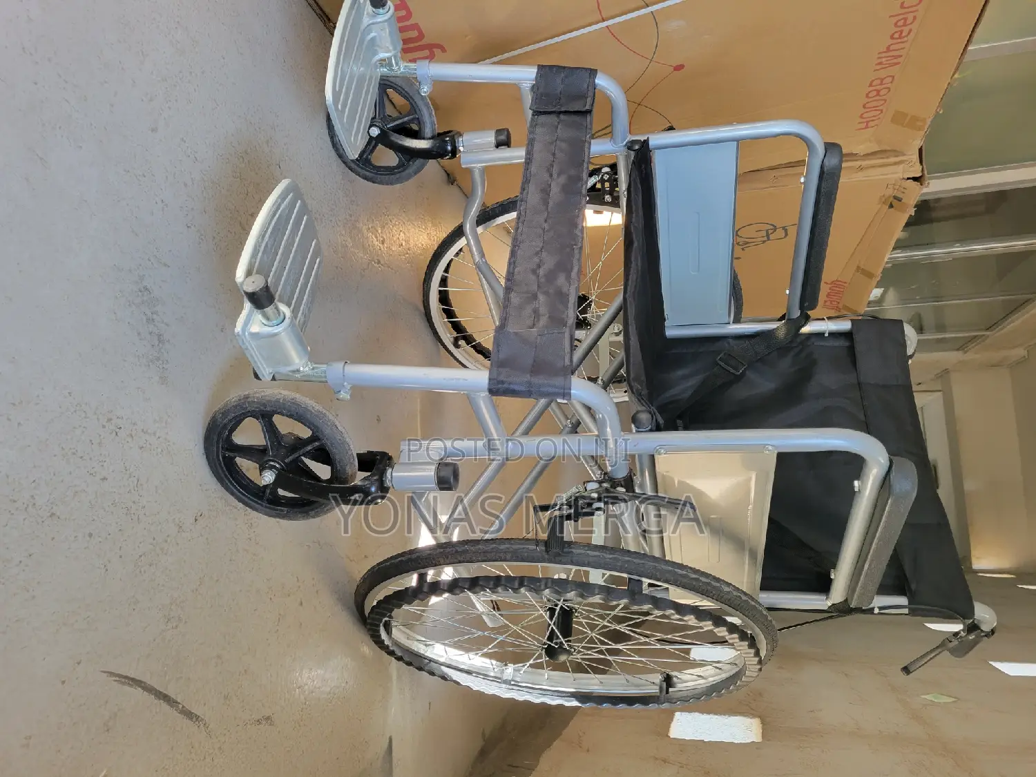 Portable Steel Wheelchair畛የህክምና ቁሳቁሶች ከእኛ ይዉሰዱ釘cheapestዊልቼር