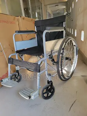Photo - Portable Steel Wheelchair畛የህክምና ቁሳቁሶች ከእኛ ይዉሰዱ釘cheapestዊልቼር