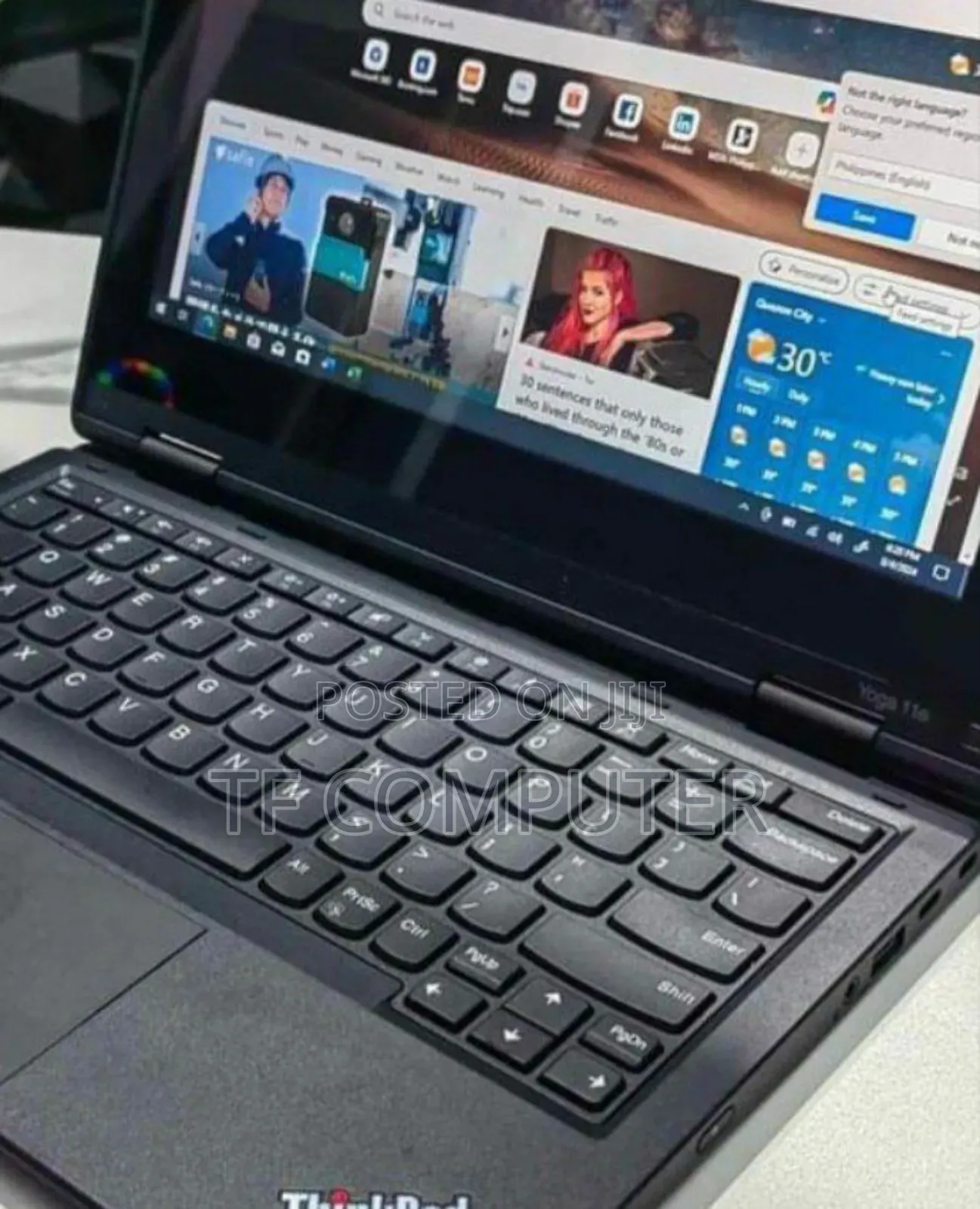 New Laptop Lenovo Yoga 11e 16GB Intel Core I5 SSD 256GB