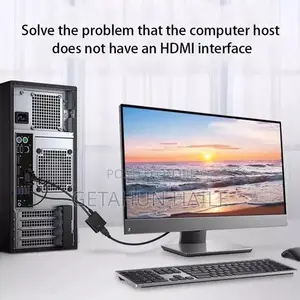 Vga to Hdmi (Vga Male to Hdmi Female Audio Video Converter )