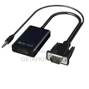 Photo - Vga to Hdmi (Vga Male to Hdmi Female Audio Video Converter )