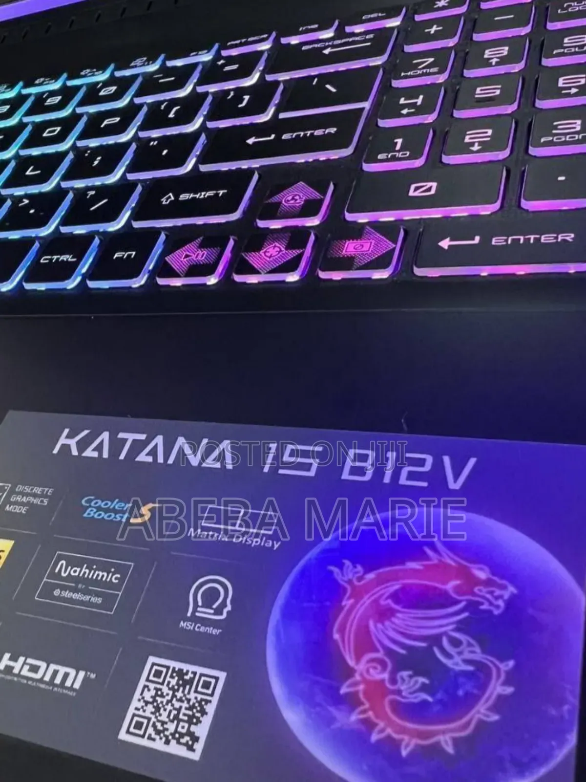 New Laptop MSI Katana 15 16GB Intel Core I7 SSD 512GB