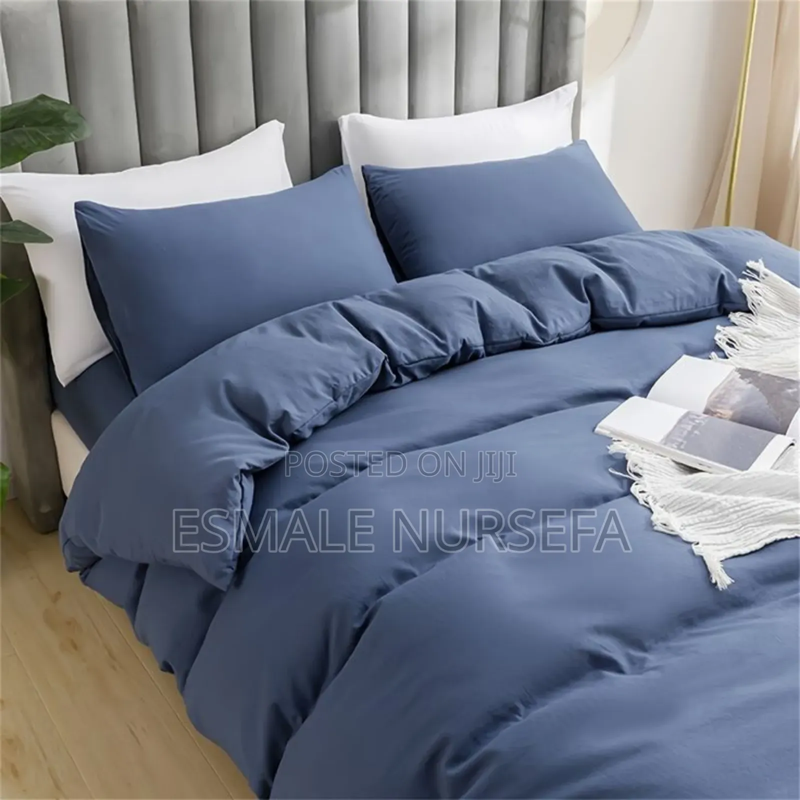 Light Blue Bed Comfort