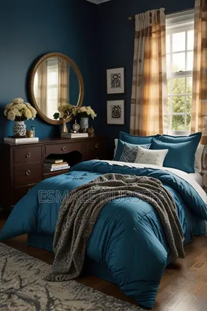 Light Blue Bed Comfort