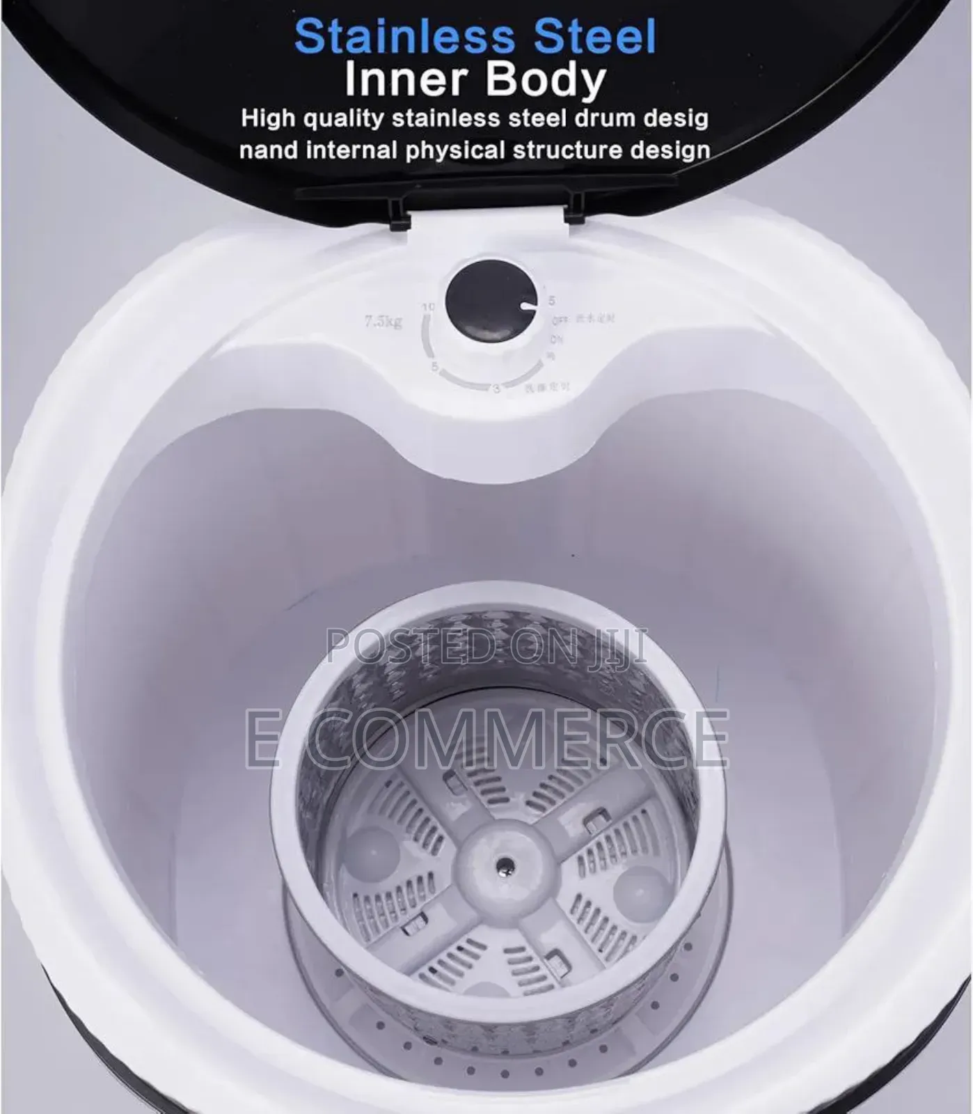 የልብስ እና የጫማ ማጠቢያ ማሽን Capacity 7.5 .Kg