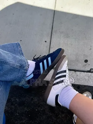 Photo - Adidas Samba Black / White High Quality Flat Sneakers for Y