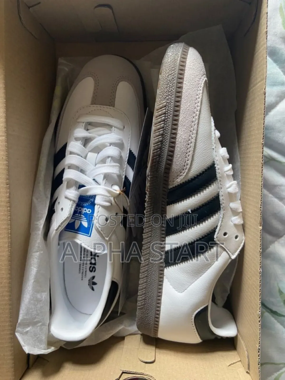 Adidas Samba Black / White High Quality Flat Sneakers for Y