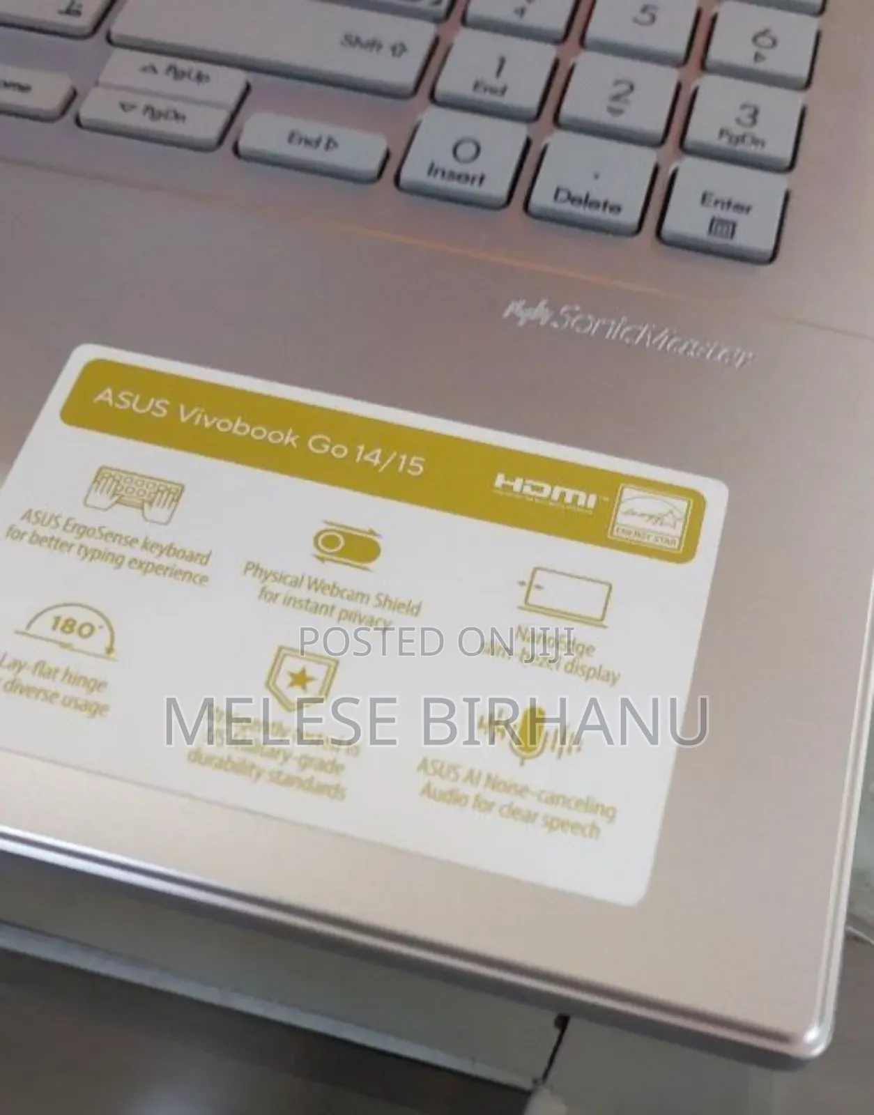 New Laptop Asus VivoBook 15 X505BA 8GB Intel Core I3 SSD 256GB