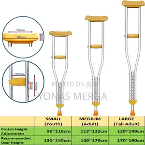 Photo - Adjustable Underarm Crutches匣ክራንች0reduce Pressure During Use