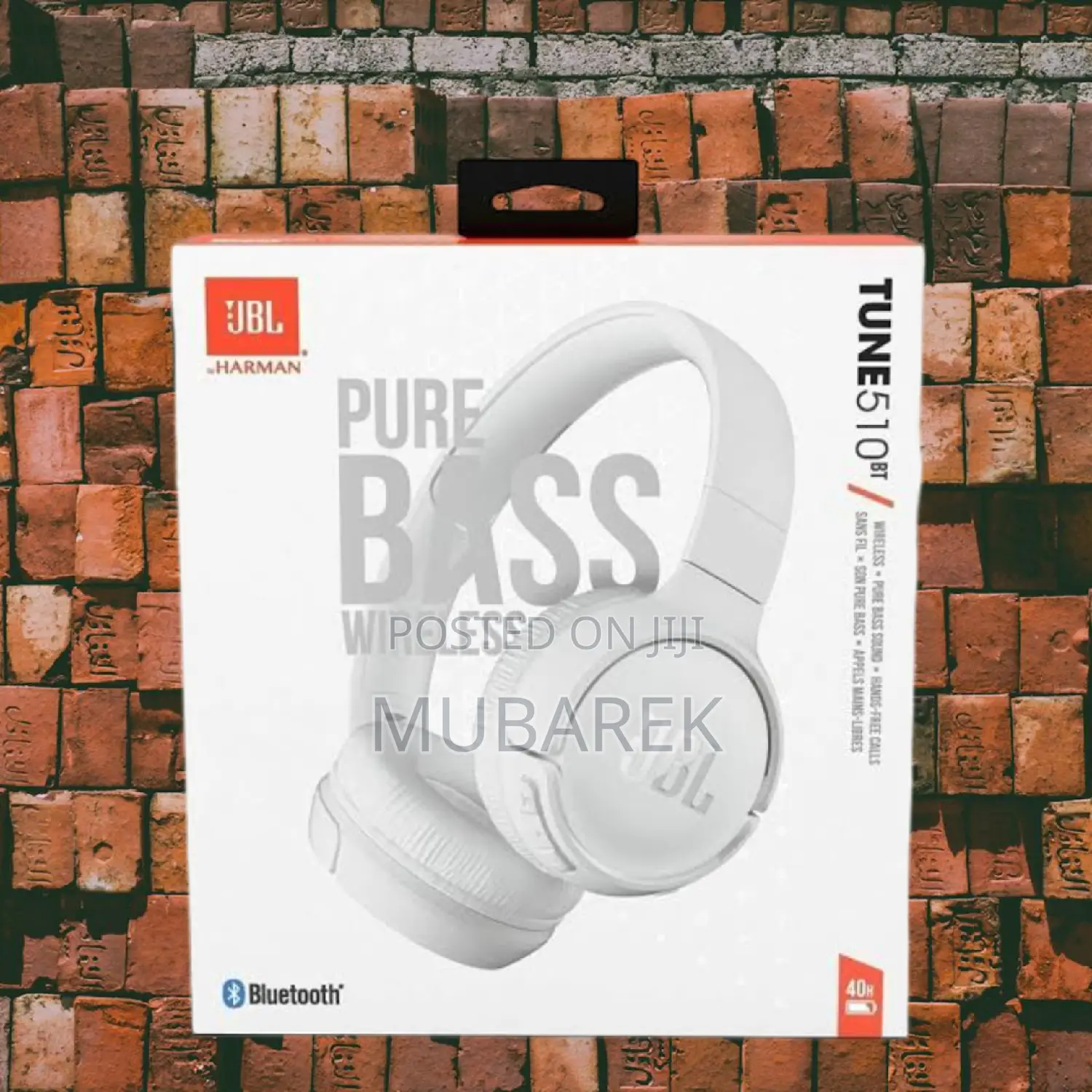 JBL TUNE 510BT Gentle Built-in Microphone for Calls