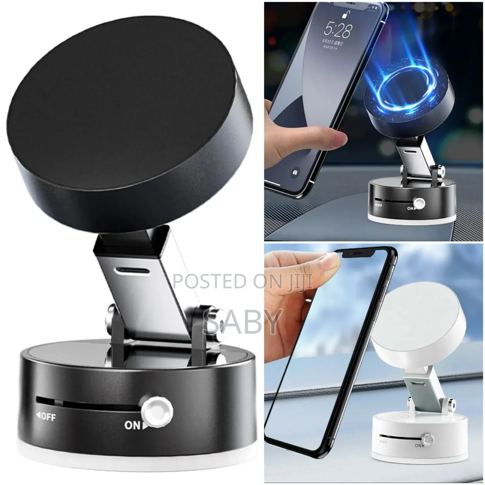 Vacuum Suction Phone Holder Is