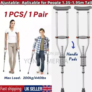 Photo - Crutches Walking Sticks虛pair of Universal Crutches巡kranch