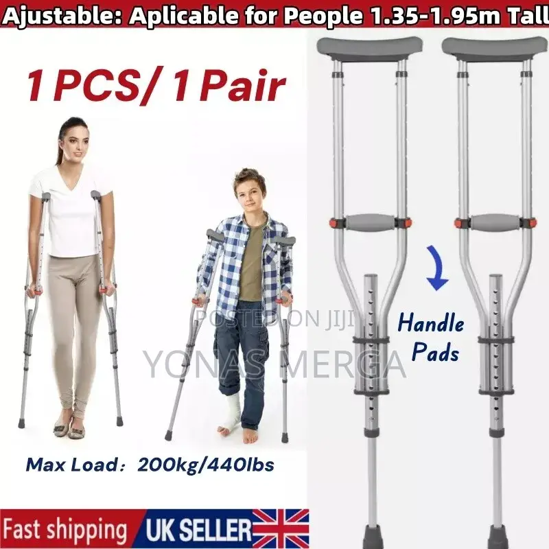 Crutches Walking Sticks虛pair of Universal Crutches巡kranch