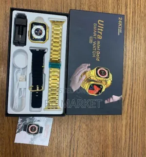 Golden Look Double Band Smart Watch