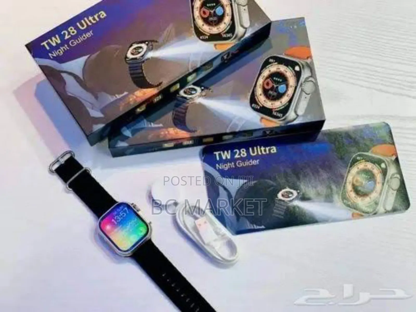 Two Watch, Flash Light With 3 Straps