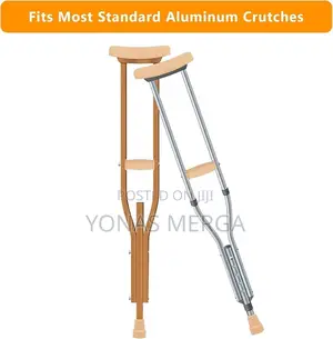 Photo - Aluminum Crutches蝕 Foam Armpit Set, So That the Patients