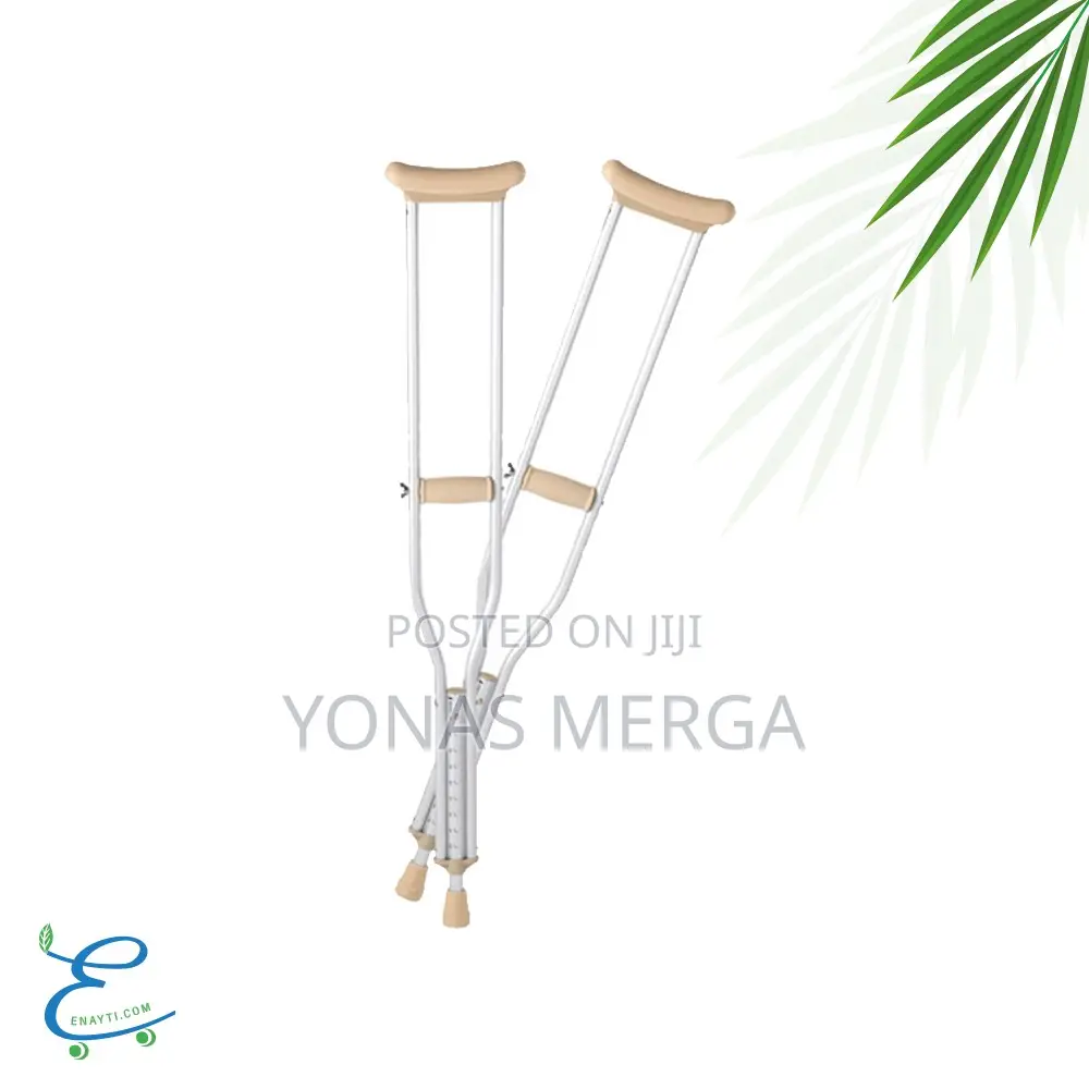 Aluminium Underarm Crutches漪, Adults Seniors 4’6”–5’2”Tall