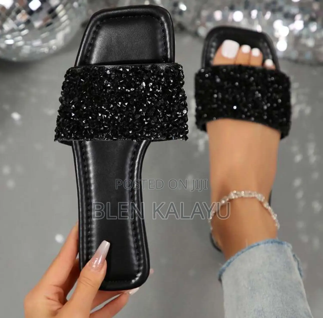 Leisure Fashion Women Rhinestone Slippers