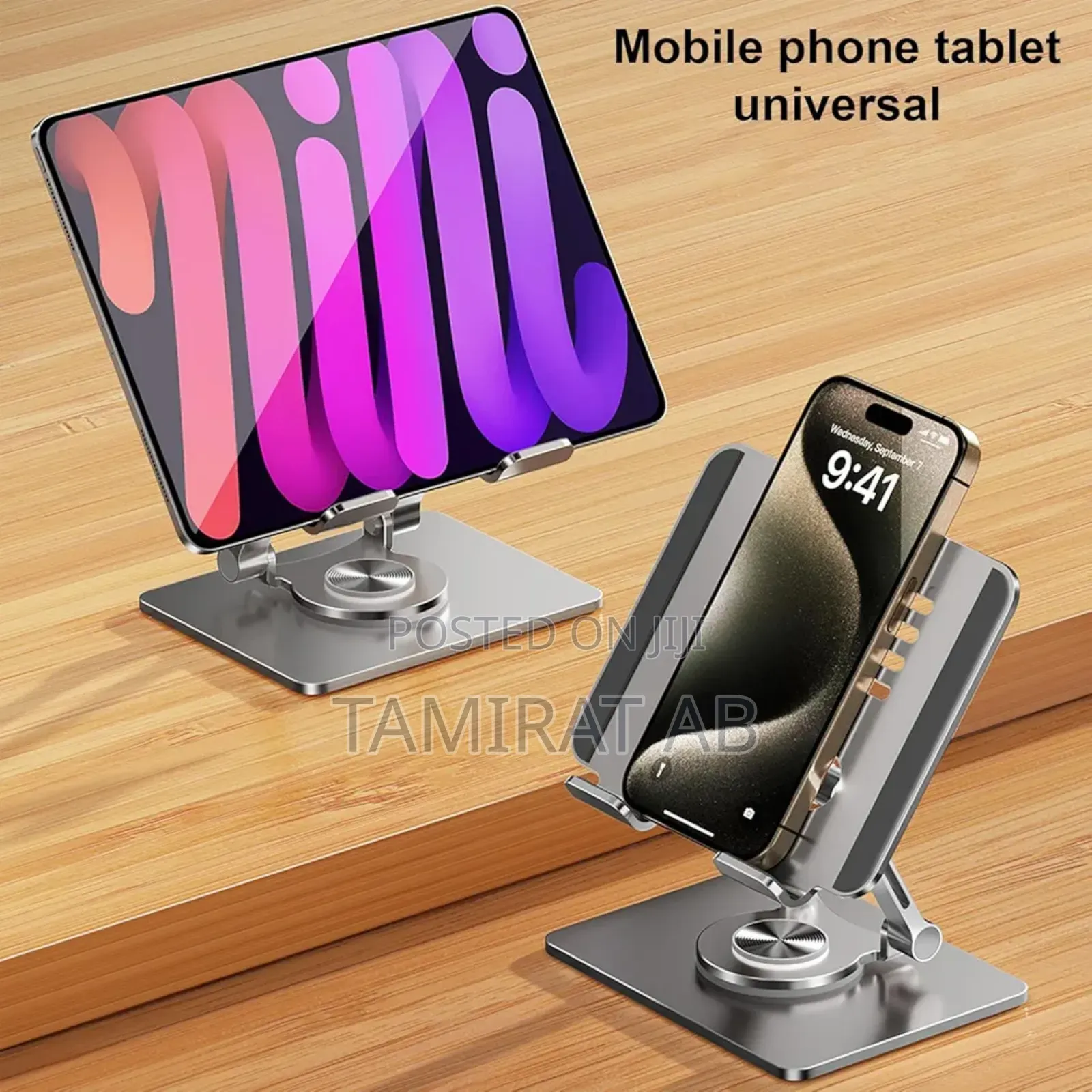 Foldable 360° Rotatable Tablet Stand for Desk