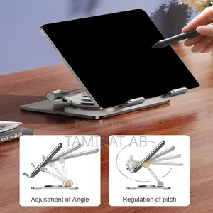 Foldable 360° Rotatable Tablet Stand for Desk