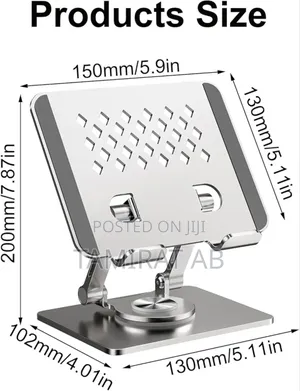 Foldable 360° Rotatable Tablet Stand for Desk