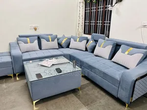 Photo - Expertise L Shape Sofa Set With Table 2 Boxes.