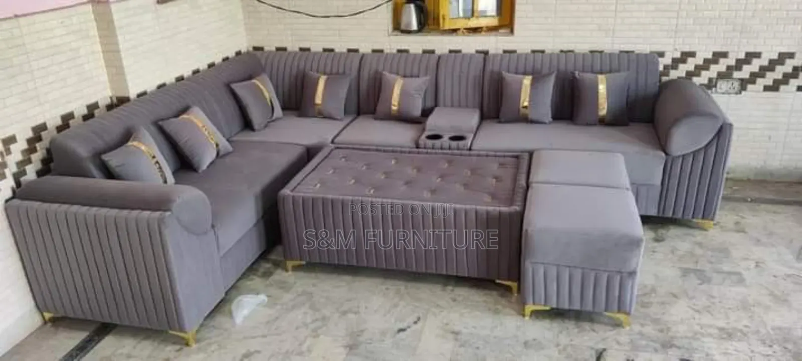 L Shape Sofa Set With Unique Attributes.