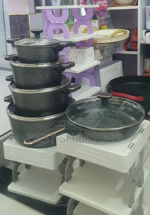 Photo - 5 PCS Momcoc Home and Kitchen Marble Cookware