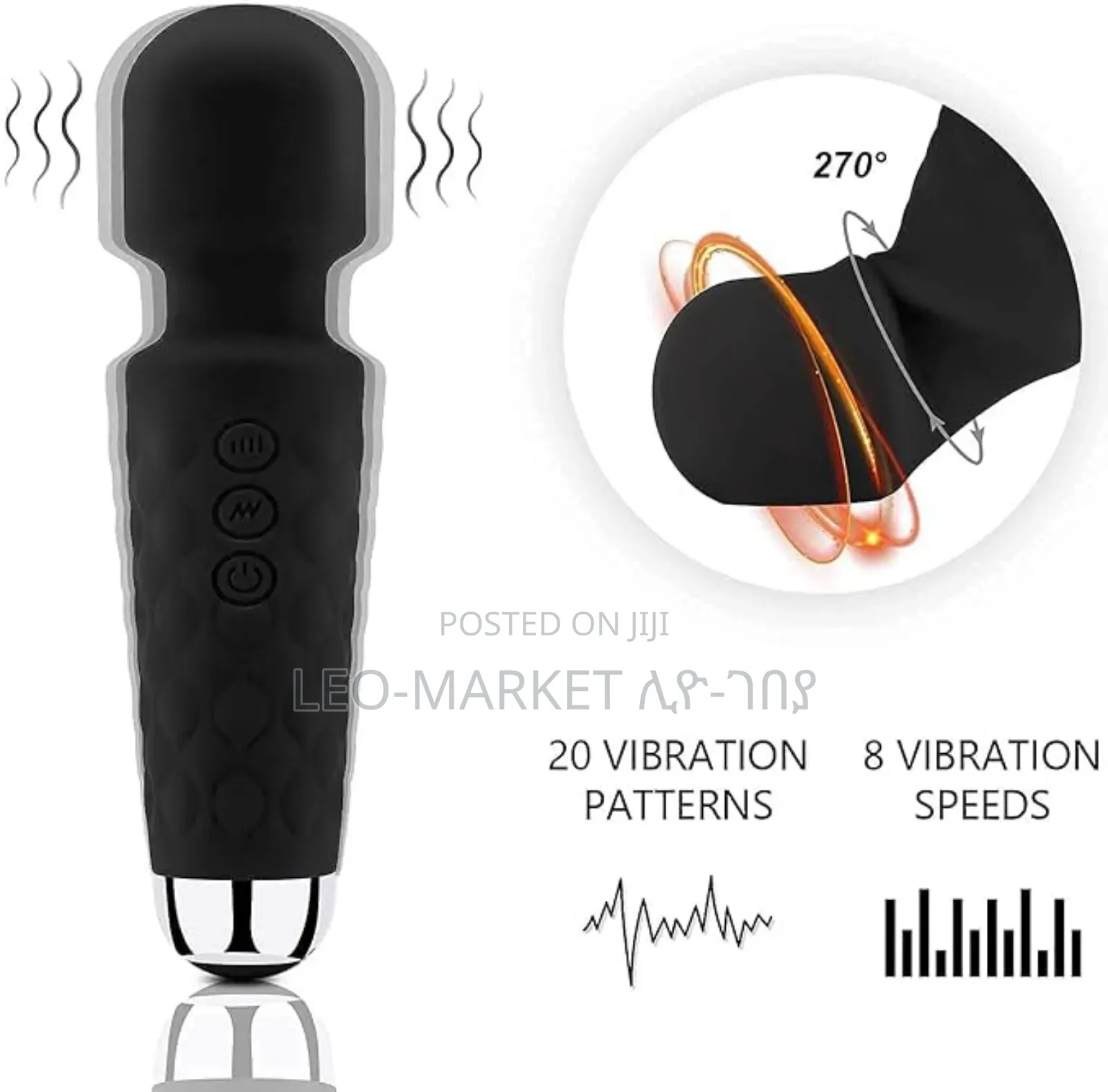 Rechargeable Silicon Magic Massager