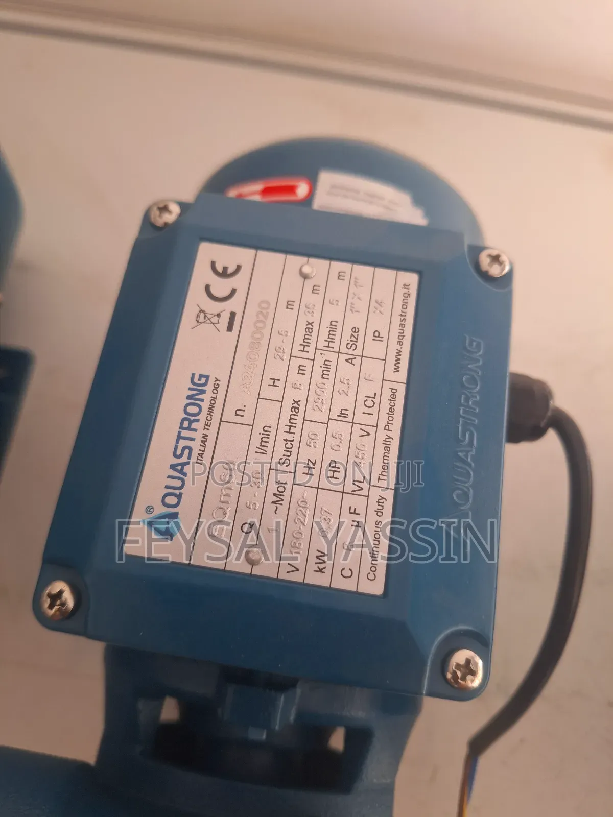 Aquastrong Pump 0.5 and 1hp Italy Standard Original Pump